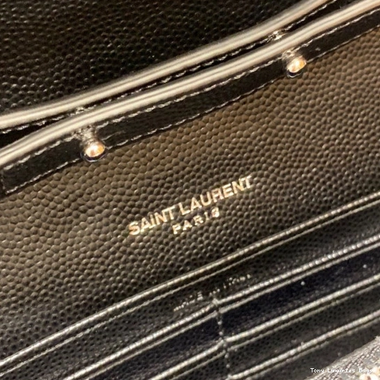 Tony Luxuries MATELASSÉ CHAIN WALLET YSL CASSANDRE 0817